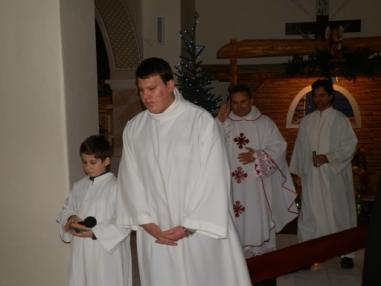 Svätá omša na farskom kostole so svetením vody.
Svätá omša na farskom kostole so svetením vody.