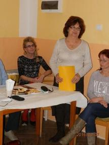 A megnyitót Kovács Marika, a helyi alapszervezet e A megnyitót Kovács Marika, a helyi alapszervezet e